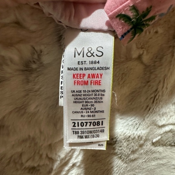 M&S Boys Swim Trunks 18-24 mths - Picture 6 of 6